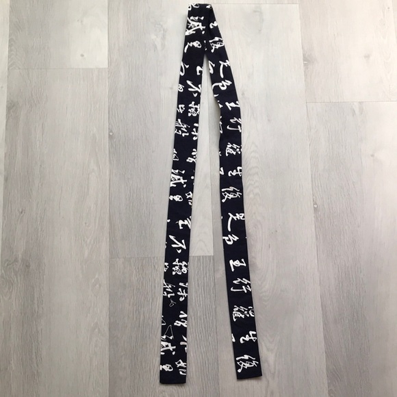 ADULT NAVY WHITE JAPANESE SASH KIMONO OBI BELT - Picture 2 of 5